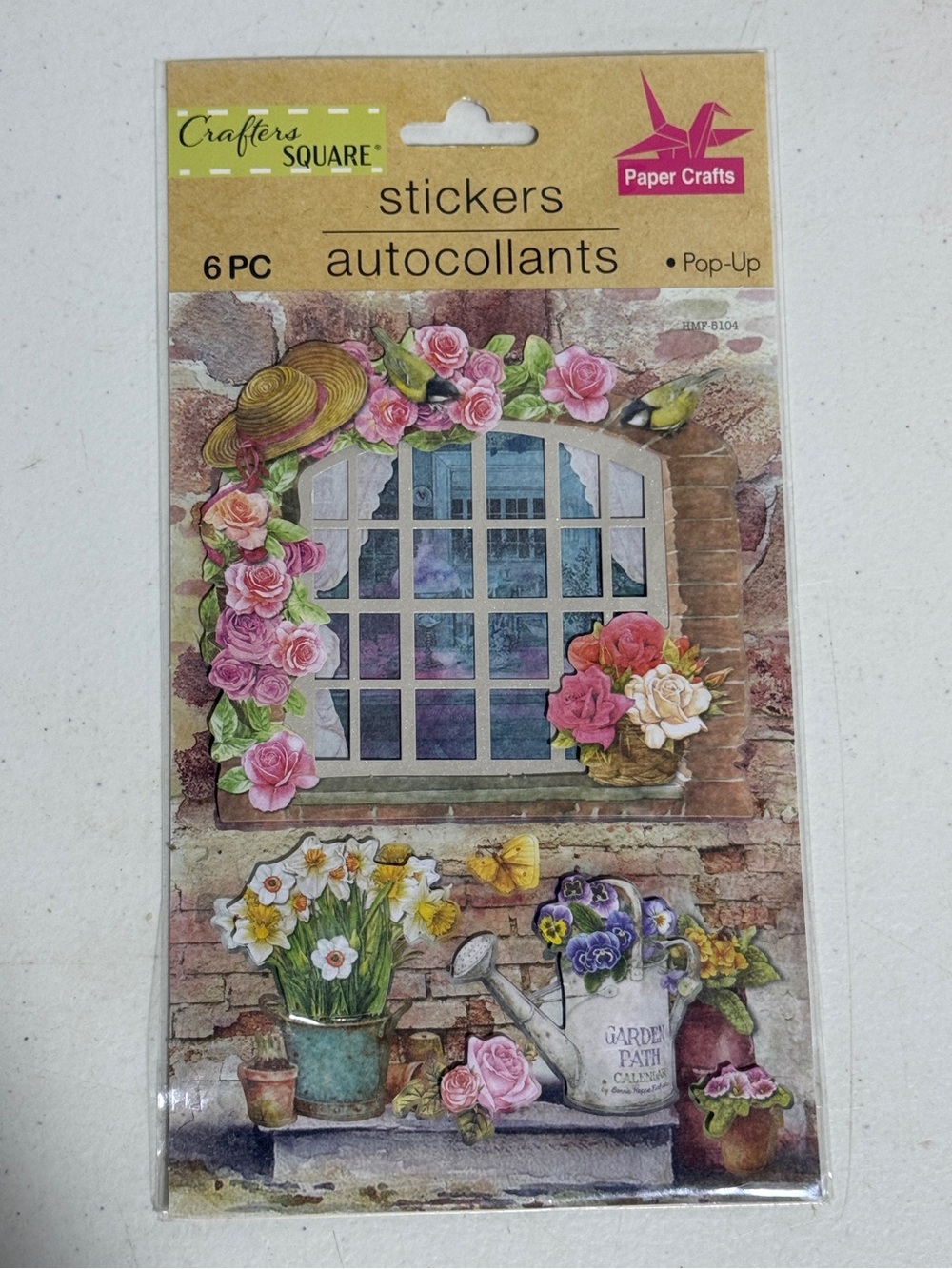 💜 Floral Window Pop-Up Stickers